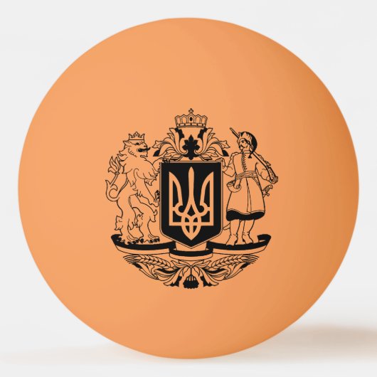Oekraïne - Groot wapen Pingpongbal (Voorkant)