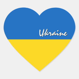 Oekraïne Hart Sticker, Patriottische Oekraïense Vl Sticker