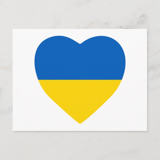 Oekraïne Heart Briefkaart (Voorkant)