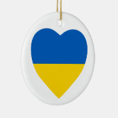 Oekraïne Heart Keramisch Ornament (Rechts)