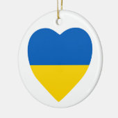 Oekraïne Heart Keramisch Ornament (Links)