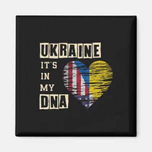 Oekraïne het zit in mijn DNA Oekraïense steunkleur Magneet