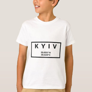 Oekraïne hoofdstad coördinaten - Kiev T-shirt