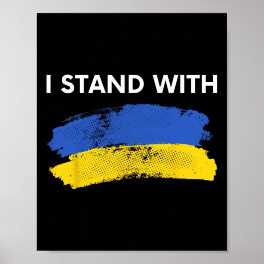 Oekraïne hulp steun  poster (Voorkant)
