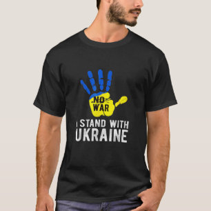 Oekraïne Ik sta achter de Oekraïense vlag T-shirt