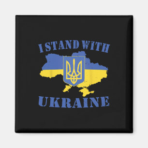 Oekraine Ik Steun Oekraine T-shirt Oekraïense Vlag Magneet