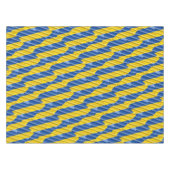 Oekraïne Inspiration Blue en Yellow Modern Elegant Tafelkleed (Voorkant (Horizontaal))