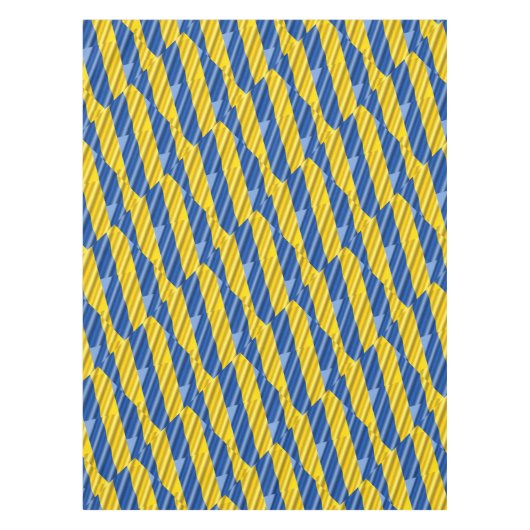 Oekraïne Inspiration Blue en Yellow Modern Elegant Tafelkleed (Voorkant)