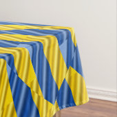 Oekraïne Inspiration Blue en Yellow Modern Elegant Tafelkleed (Voorbeeld)
