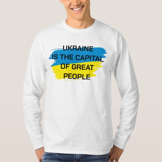 Oekraïne is de hoofdstad van Great People Long Sle T-shirt (Voorkant)