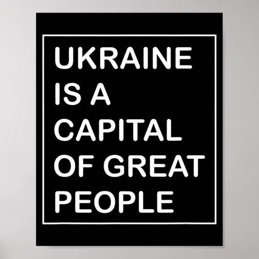 Oekraïne is een hoofdstad van groot Oekraïne Poster (Voorkant)