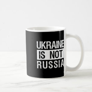 Oekraïne is geen Rusland - steun Oekraïne en stopz Koffiemok