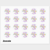 Oekraïne-kaart Ronde Sticker (Vel)