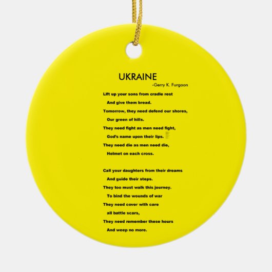 OEKRAÏNE KERAMISCH ORNAMENT (Voorkant)