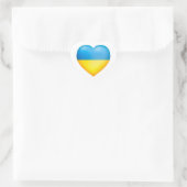 Oekraïne kleuren geel en blauw hart hart sticker (Tas)