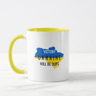 Oekraïne Kleuren Overwinning Overlay Koffiemok Mok