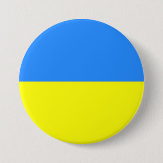 Oekraïne, kleuren van de Oekraïense vlag Ronde Button 7,6 Cm