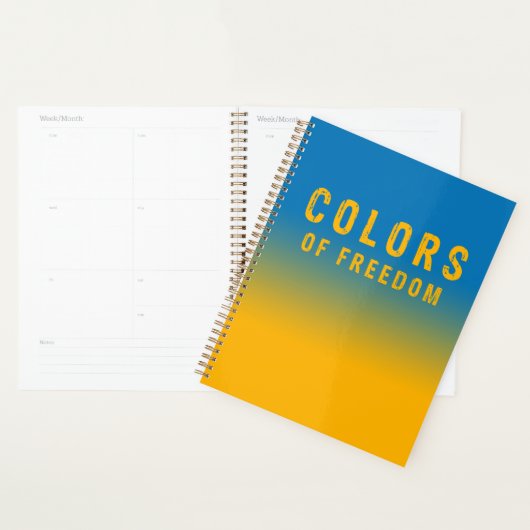 Oekraïne, kleuren van vrijheid planner (Display)