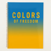 Oekraïne, kleuren van vrijheid planner (Voorkant)