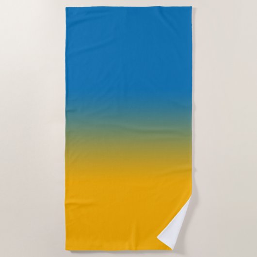 Oekraïne, kleuren van vrijheid strandlaken (Voorkant)