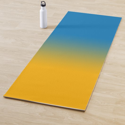 Oekraïne, kleuren van vrijheid yogamat (In situ)