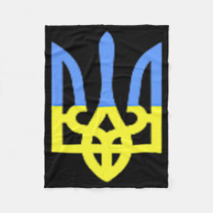 Oekraïne Kruid Blauw En Geel Oekraïense Vlag Zak Fleece Deken