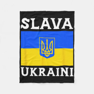 Oekraïne Land Vlag Trots Slava Ukraini 1 Fleece Deken