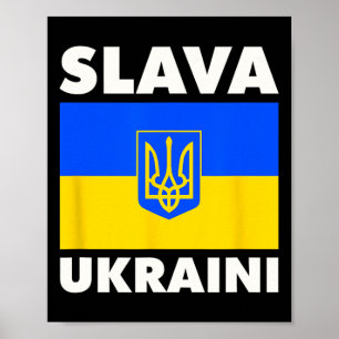 Oekraïne Land Vlag Trots Slava Ukraini 2 Poster