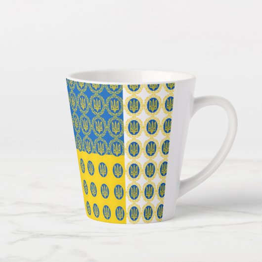 Oekraïne late Mok & Oekraïense vlag / koffiebeker (Rechts)