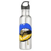 Oekraïne Lips Waterfles (Voorkant)