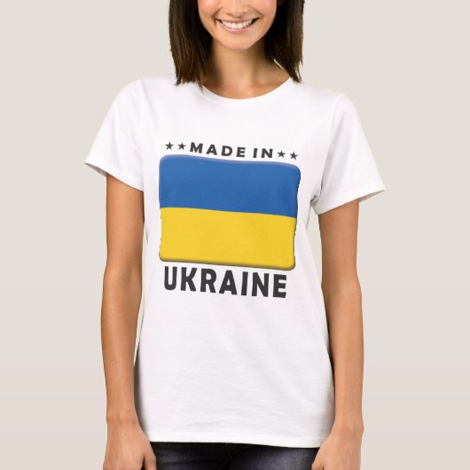 Oekraïne Made T-shirt (Voorkant)