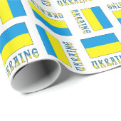 Oekraïne met Oekraïense vlag cadeau Cadeaupapier (Rol Hoek)
