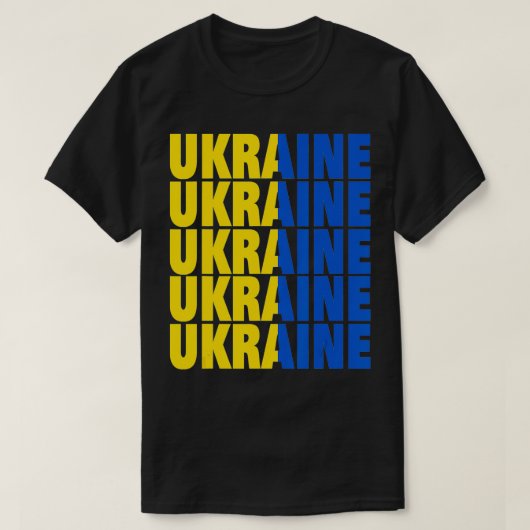 Oekraïne met Oekraïne 1 T-shirt (Design voorkant)