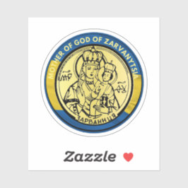 OEKRAÏNE MOEDER VAN GOD VAN ZARVANYTSIA RELIGIEUZE STICKER