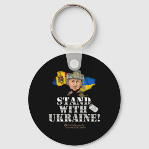 Oekraïne Moldavië Supporter Ontwerp Zelensky Stand Sleutelhanger