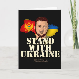 Oekraïne Montenegro Volodymyr Zelensky Sta Bij U Kaart