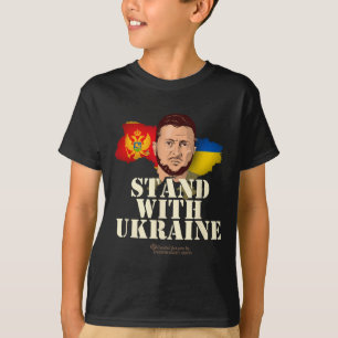 Oekraïne Montenegro Volodymyr Zelensky Steun U T-shirt