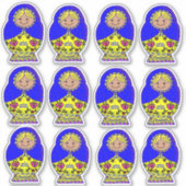 Oekraïne Nesting Doll Sticker (Voorkant)