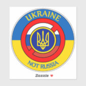 Oekraïne - niet Rusland sticker (Vel)