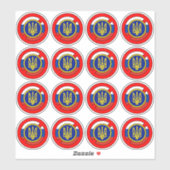 Oekraïne - niet Rusland sticker (Vel)