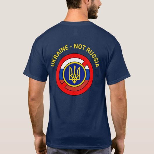 Oekraïne - niet Rusland T-shirt (Achterkant)