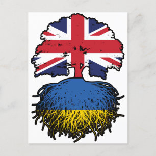 Oekraïne Oekraïens Brits Verenigd Koninkrijk Briefkaart