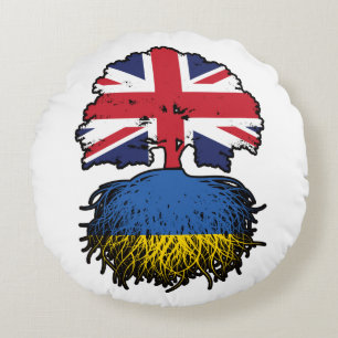 Oekraïne Oekraïens Brits Verenigd Koninkrijk Rond Kussen