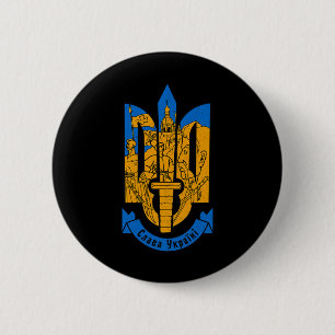 Oekraïne Oekraïens Kiev Trysub Oost-Europa 2 Ronde Button 5,7 Cm