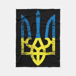 Oekraïne Oekraïens Kiev Trysub Vlag 15 Fleece Deken