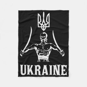 Oekraïne Oekraïens Kiev Trysub Vlag 8  Fleece Deken