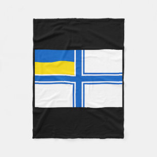 Oekraïne Oekraïens Oekraïense Vlag Navel Marine Vl Fleece Deken