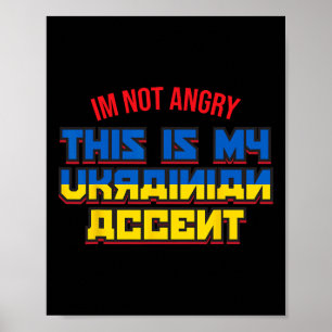 Oekraïne Oekraïens shirt - Ik ben niet boos Poster