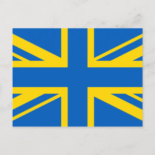 Oekraïne Oekraïens Verenigd Koninkrijk Britse vlag Briefkaart