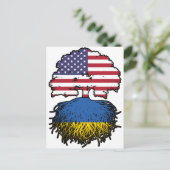 Oekraïne Oekraïense Amerikaanse Verenigde Staten Briefkaart (Staand voorkant)